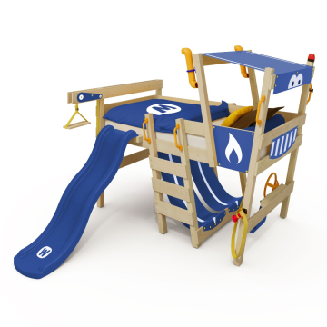 Lit mezzanine Wickey CrAzY Smoky avec toboggan  630760_k