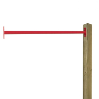 Barre gymnastique 99 cm y compris 1 poteau Rouge 620971