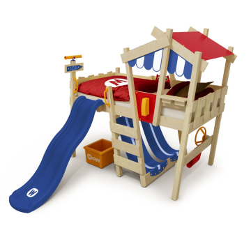 Lit mezzanine Wickey CrAzY Hutty avec toboggan  630561_k