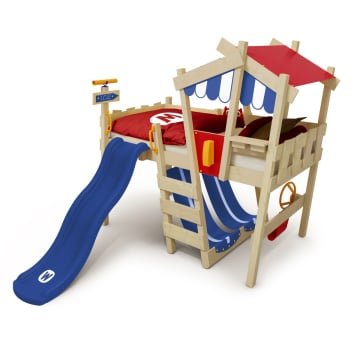 Lit mezzanine Wickey CrAzY Hutty avec toboggan  630561_k
