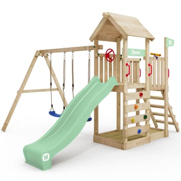 Spielturm Wickey MultiFlyer Holzdach Natur  834807_k