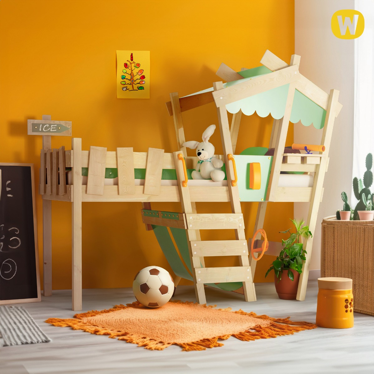 Letto a soppalco Wickey CrAzY Hutty  630550_k
