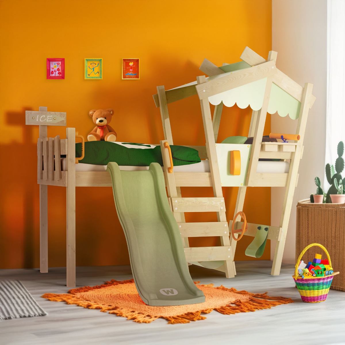Hochbett Wickey CrAzY Snuggy mit Rutsche 834935_k