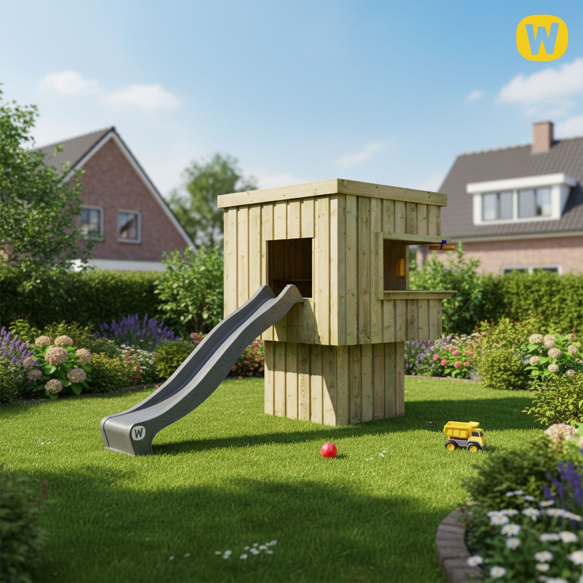 Moderna casetta su palafitta per bambini Wickey CubicCabin High  835260_k