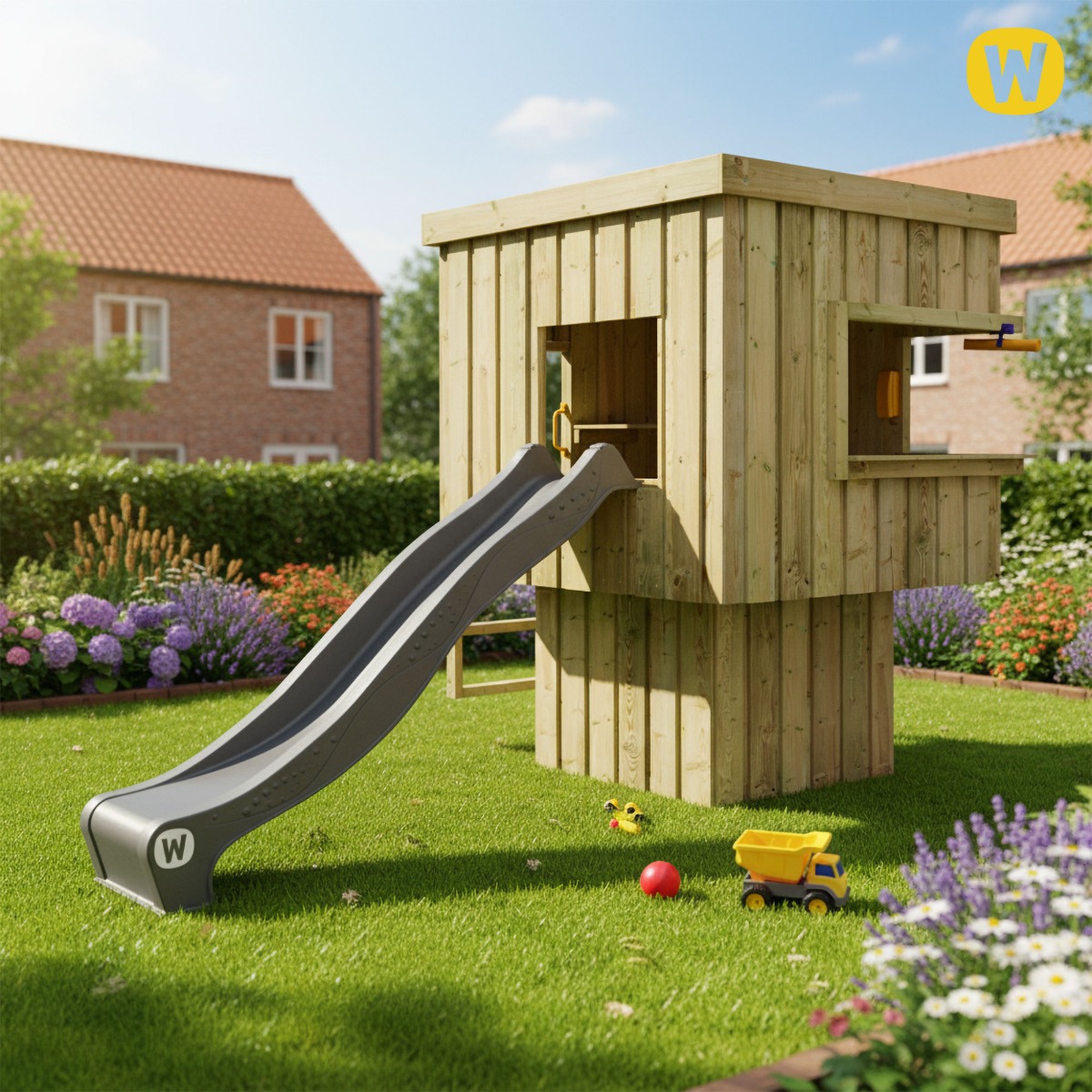Stelzenhaus modern Wickey CubicCabin High mit Leiter 835250_k