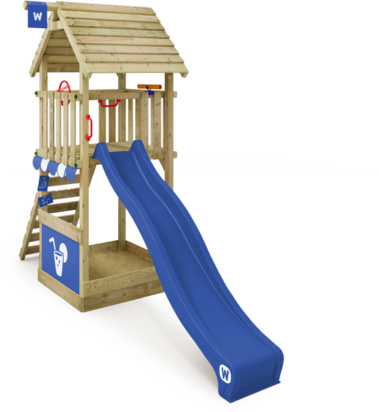 Spielturm Wickey Smart Club mit Holzdach