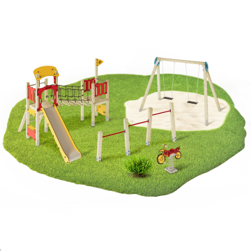 Parco giochi completo per aree pubbliche Wickey PRO MAGIC Fame  1005003